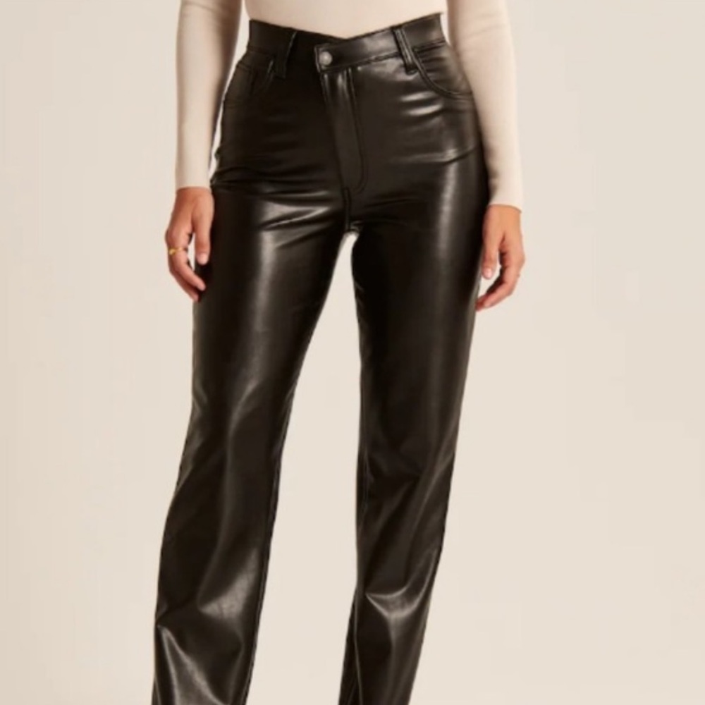 Vegan leather pants
